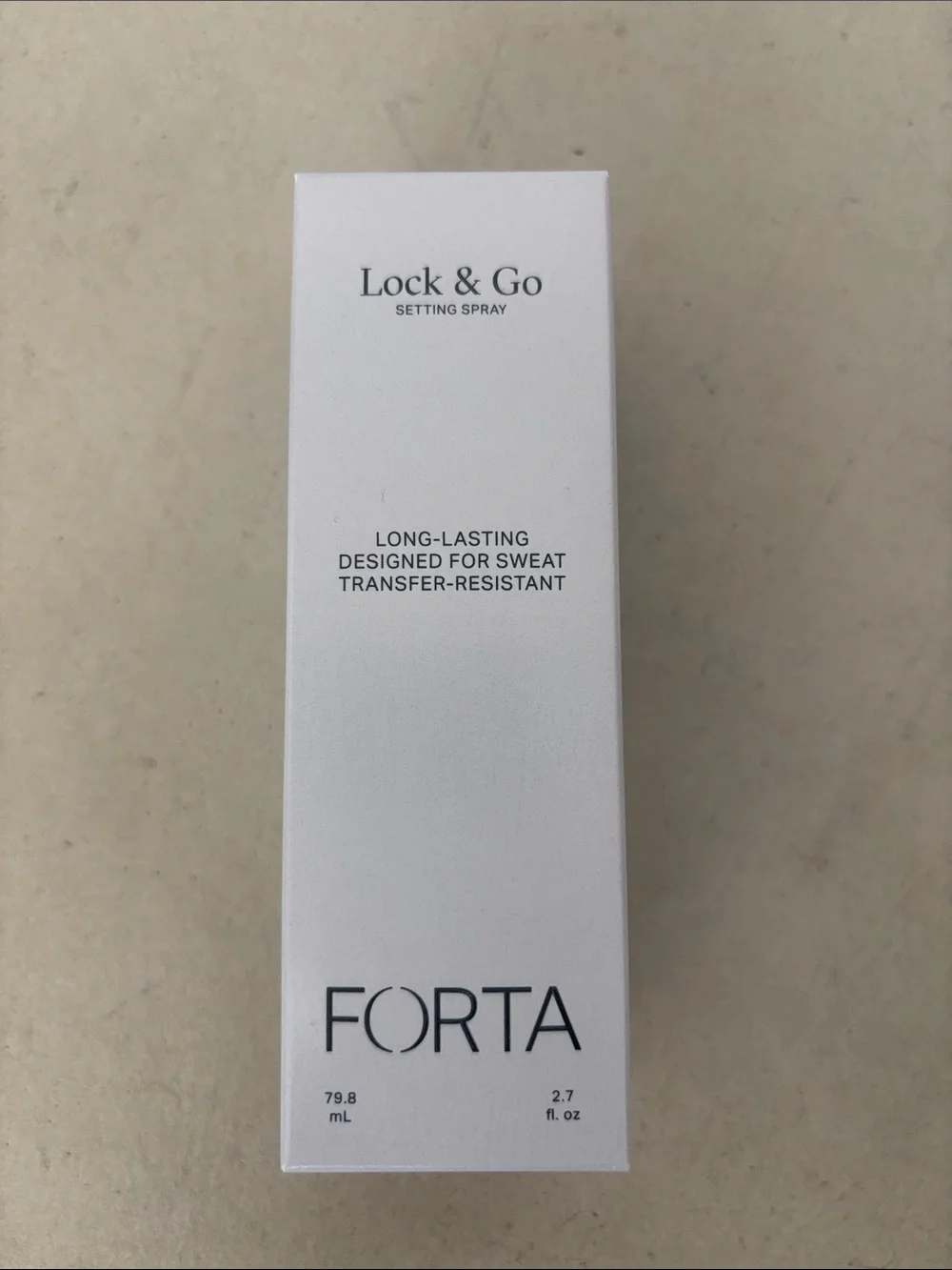NIB Forta Lock & Go “For the Active” Setting Spray
